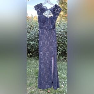 City Triangles Lace Maxi Dress